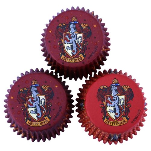 Pack of 30 Cupcake Cases Gryffindor 3 x 5,2 cm