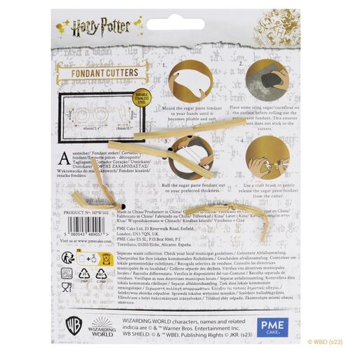 Cortador de fondant y galletas Gafas y cicatiz de Harry Potter pequeo