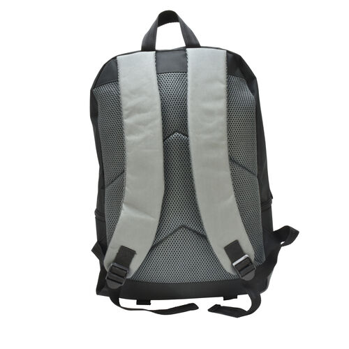 Nevermore backpack - Wednesday gray and black stripes