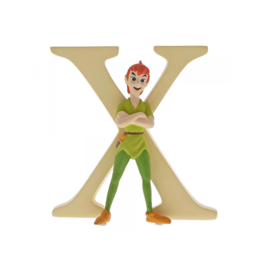 EN - Letra Inicial X con figura de Peter Pan
